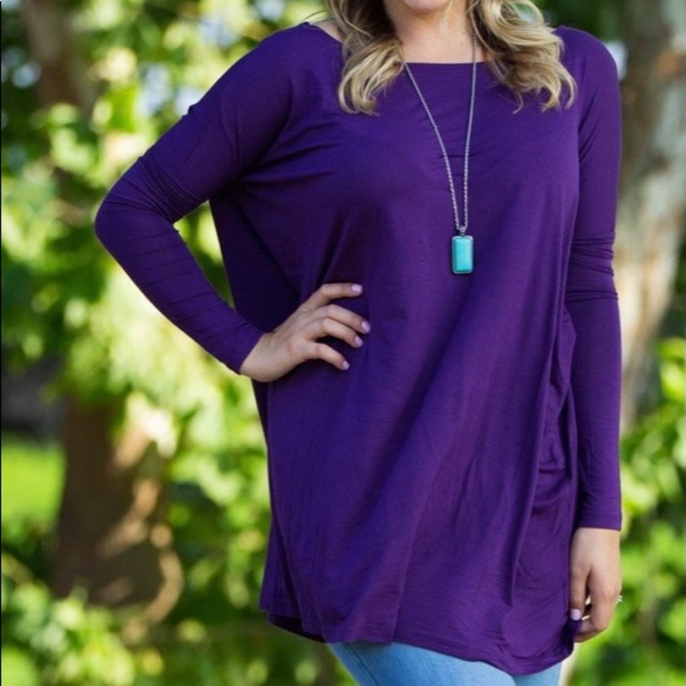 Piko Dark Purple Long Sleeve